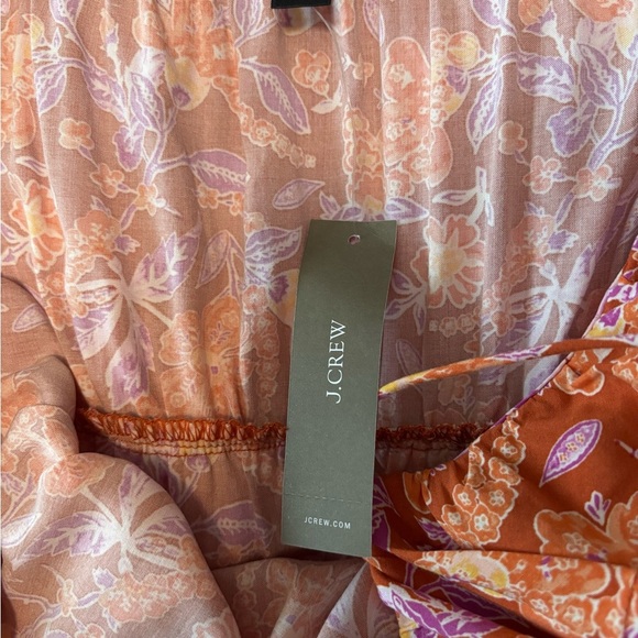 J. Crew Tiered Floral Orange Maxi Dress. Size S. NWT. - Picture 10 of 12